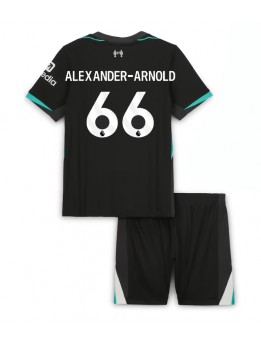 Otroški Nogometna dresi replika Liverpool Alexander-Arnold #66 Gostujoči 2024-25 Kratek rokav (+ hlače)